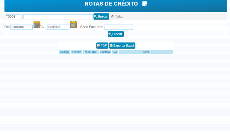 Notas de Credito